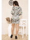 Сукня сіра з квітковим принтом | 5703931 | фото 3