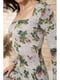 Сукня сіра з квітковим принтом | 5703931 | фото 4