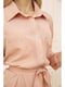 Платье-рубашка персикового цвета | 5703936 | фото 5