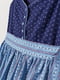 Сукня синя з візерунком | 5704754 | фото 2
