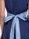 Платье синее с узором | 5704754 | фото 7
