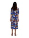 Платье бирюзовое с растительным принтом | 5525426 | фото 4