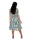 Сукня бірюзового кольору з квітковим принтом | 5705147 | фото 4