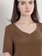 Блуза коричнева | 5702912 | фото 5