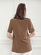 Блуза коричневая | 5702912 | фото 6