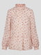 Блуза пудрового цвета в принт | 5707850 | фото 5