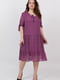 Платье фиолетовое с цветочным принтом | 5711224 | фото 2