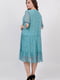 Платье бирюзовое с цветочным принтом | 5711226 | фото 3