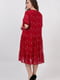 Сукня червона з квітковим принтом | 5711227 | фото 3
