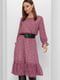 Сукня фіолетова в принт | 5711749 | фото 4