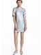 Сукня сріблястого кольору декорована | 5712026 | фото 2