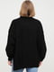 Чорний оверсайз светр із розрізами | 5712276 | фото 2