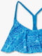 Бюстгальтер купальний блакитний з принтом | 5713398 | фото 2