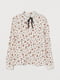 Блуза кремового цвета в цветочный принт | 5711509