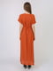 Сукня теракотового кольору в горошок | 5707920 | фото 2