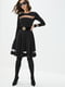 Сукня А-силуету чорна | 5716789 | фото 2