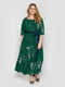 Платье зеленое в принт | 5717418 | фото 3
