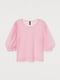 Блуза розового цвета с декором | 5702761