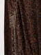 Платье коричневого цвета с декором | 5707286 | фото 2