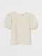 Блуза бежевого кольору з візерунком | 5716845