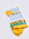 Носки капроновые желтые с принтом | 5717994