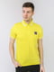 Футболка-поло желтая с логотипом | 5725469 | фото 2