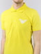 Футболка-поло желтая с логотипом | 5725475 | фото 3