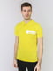 Футболка-поло желтая с логотипом | 5725477 | фото 2