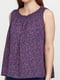 Блуза фіолетова у квітковий принт | 5729568 | фото 3