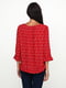 Блуза червоного кольору в квітковий принт | 5729578 | фото 2