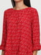 Блуза червоного кольору в квітковий принт | 5729578 | фото 3