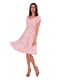 Платье розового цвета в цветочный принт | 5730387 | фото 3