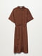 Платье коричневое | 5730471 | фото 2