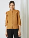 Блуза светло-коричневая в горошек | 5618403 | фото 2