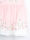 Платье бело-розовое с цветочным принтом | 5731974 | фото 2