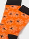 Шкарпетки помаранчеві в принт | 5734199 | фото 2