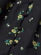 Сукня чорна з квітковим принтом | 5734346 | фото 2
