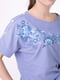 Блуза синьо-біла з вишивкою | 4262015 | фото 4