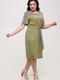 Платье оливкового цвета | 5734807 | фото 2