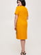 Платье горчичного цвета с принтом | 5734816 | фото 2