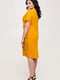 Сукня гірчичного кольору з принтом | 5734816 | фото 3