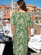 Сукня зелена в принт | 5740119 | фото 2