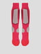 Шкарпетки гірськолижні малинового кольору з логотипом | 5628772