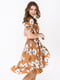 Сукня коричнева у квітковий принт | 5743526 | фото 2