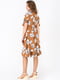 Сукня коричнева у квітковий принт | 5743526 | фото 3
