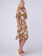Сукня коричнева у квітковий принт | 5743527 | фото 3