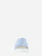 Шлепанцы бело-голубого цвета с декором-логотипом | 5729069 | фото 6