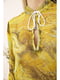 Блуза оливкового цвета с принтом | 5749354 | фото 5