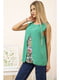 Блуза зеленая с принтом | 5749360 | фото 3