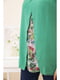 Блуза зеленая с принтом | 5749360 | фото 5